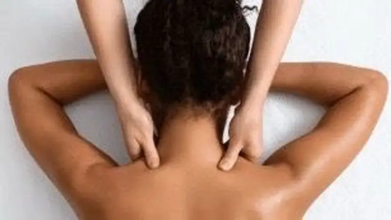 Neck and shoulder massage treatment