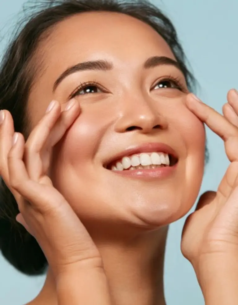 Glowing, hydrated skin after a custom facial
